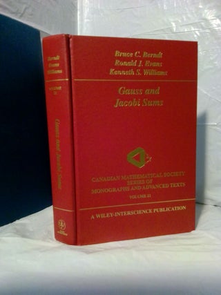1379762 GAUSS AND JACOBI SUMS. Bruce C. Berndt, Ronald J., Evans, Kenneth S. Williams