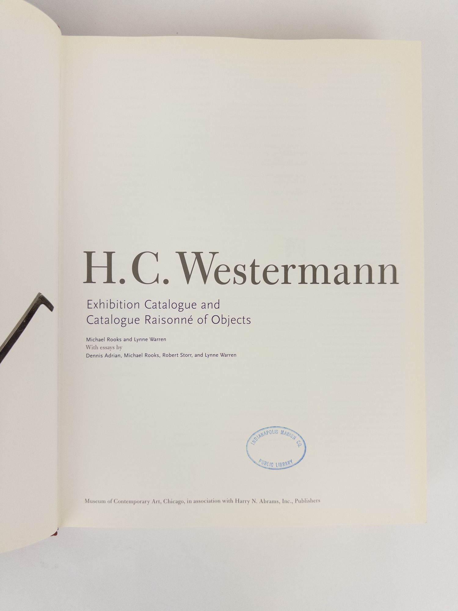 H.C. WESTERMANN: EXHIBITION CATALOGUE AND CATALOGUE RAISONNÉ OF