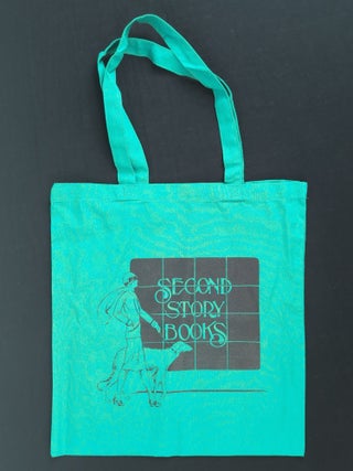1380659 Second Story Books Tote Bag - Light Blue
