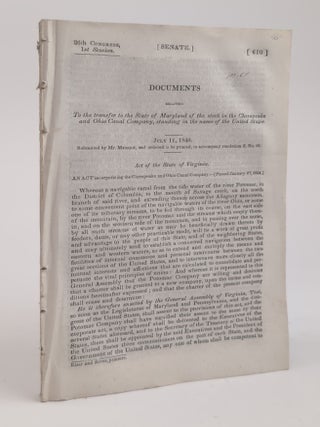 1380676 DOCUMENTS RELATING TO THE TRANSFER TO THE STATE OF MARYLAND OF THE STOCK IN THE...