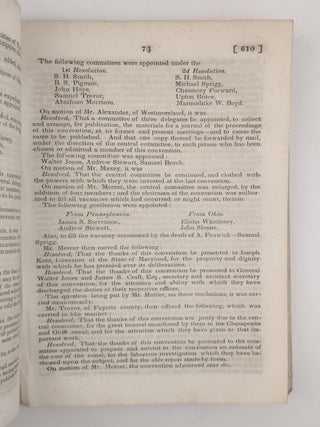 DOCUMENTS RELATING TO THE TRANSFER TO THE STATE OF MARYLAND OF THE STOCK IN THE CHESAPEAKE AND OHIO CANAL COMPANY, STANDING IN THE NAME OF THE UNITED STATES