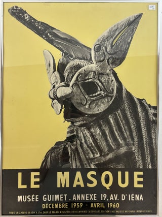 ORIGINAL "LE MASQUE MUSEE GUIMET" EXHIBIT POSTER