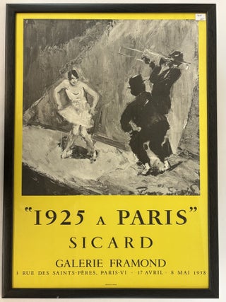 ORIGINAL "GALERIE FRAMOND '1925 A PARIS'" EXHIBIT POSTER