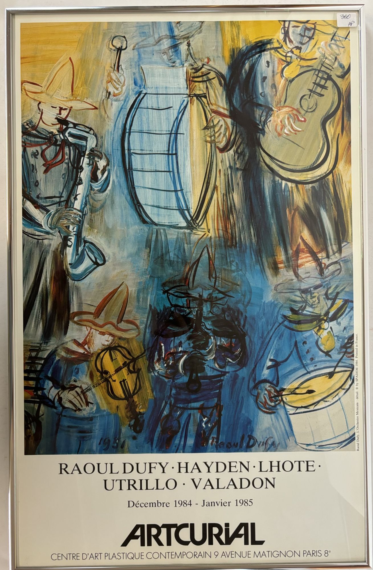 ORIGINAL ARTCURIAL EXHIBIT POSTER | Raoul Dufy