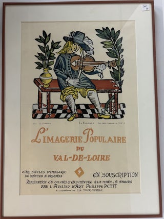 ORIGINAL "LIMAGERIE POPULAIRE DU VAL-DE-LOIRE" EXHIBIT POSTER