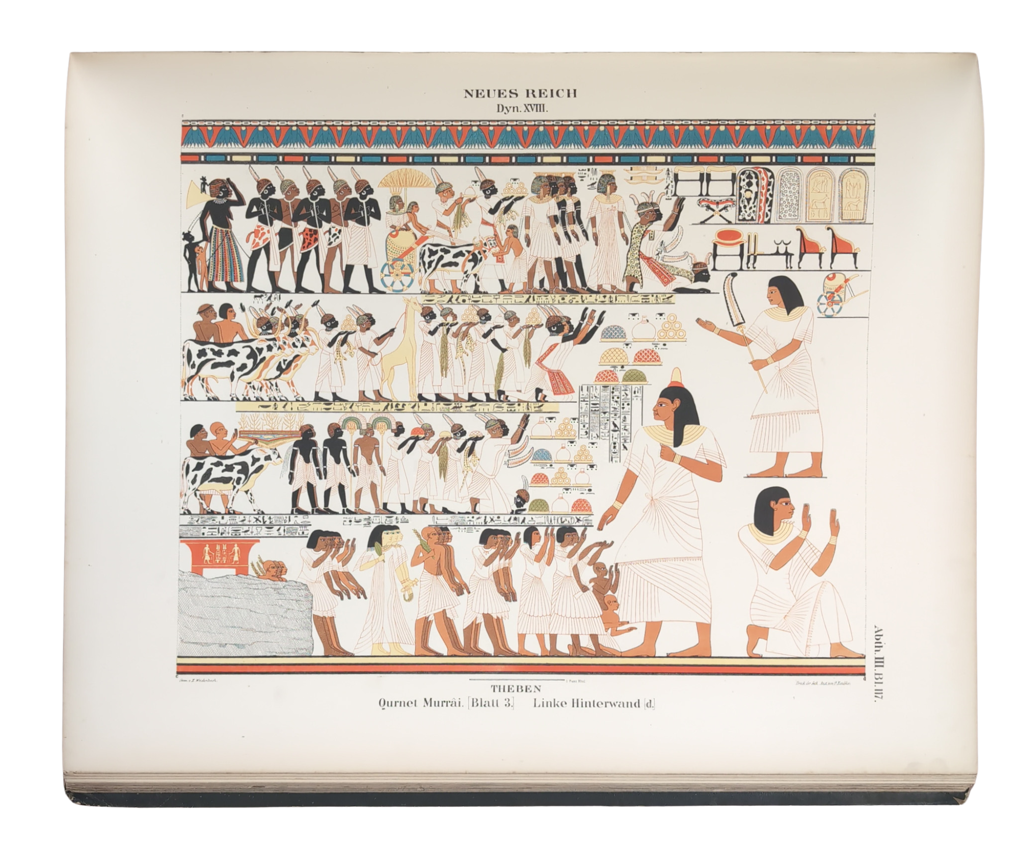 1381484 DENKM&Auml;LER AUS &Auml;GYPTEN UND &Auml;THIOPIEN NACH DEN ZEICHNUNGEN DER VON SEINER MAJEST&Auml;T DEM KOENIGE VON PREUSSEN FRIEDRICH WILHELM IV NACH DIESEN L&Auml;NDERN GESENDETEN UND IN DEN JAHREN 1842 - 1845 AUSGEFUHRTEN WISSENSCHAFTLICHEN EXPEDITION [Vols. III - VIII, Only]. Karl Richard Lepsius.