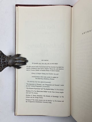 THE ARTIST'S JOURNEY INTO THE INTERIOR : AND OTHER ESSAYS