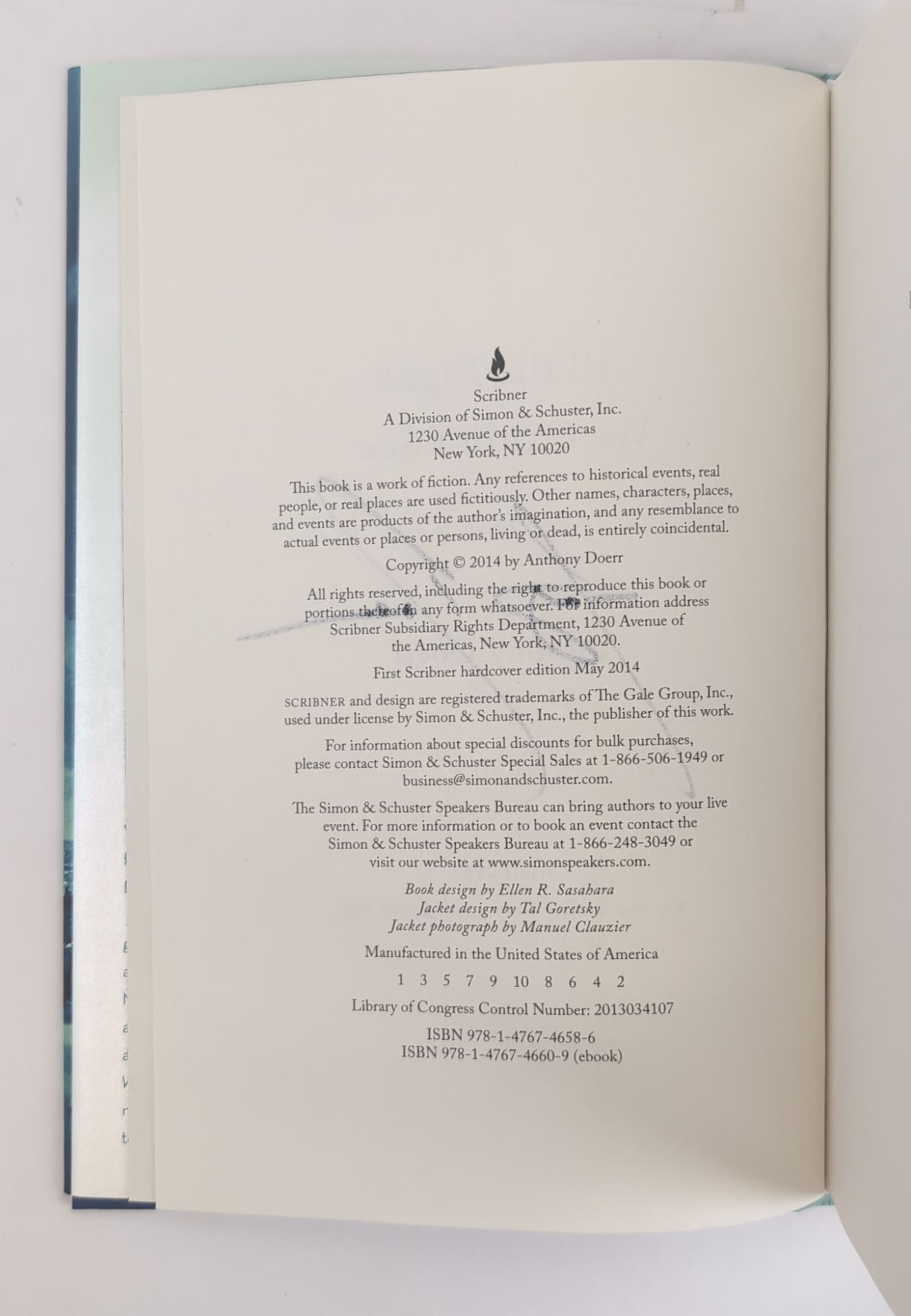 ALL THE LIGHT WE CANNOT SEE Signed | Anthony Doerr | First Edition