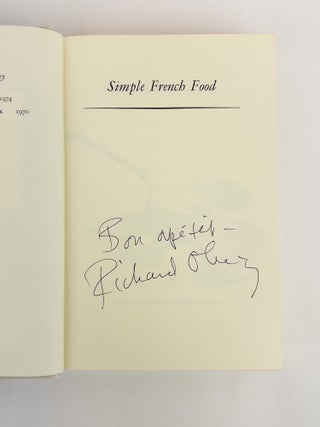 SIMPLE FRENCH FOOD [Inscribed]