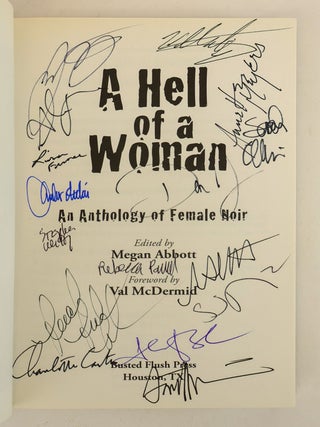 A HELL OF A WOMAN; AN ANTHOLOGY OF FEMALE NOIR [SIGNED]