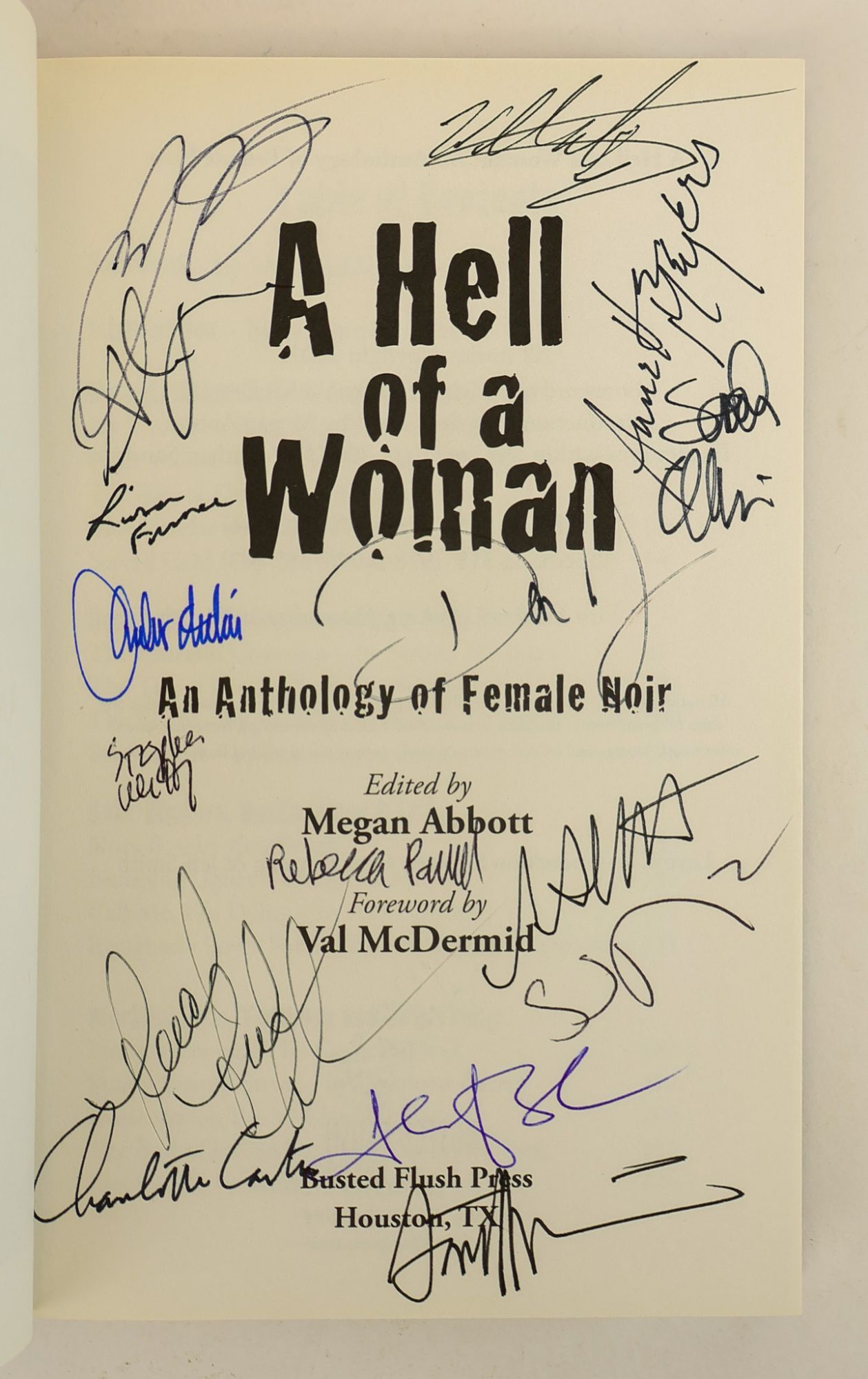 Lisa Respers A HELL OF A WOMAN; AN ANTHOLOGY OF FEMALE NOIR SIGNED | Megan Abbot ...
