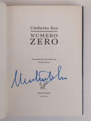 NUMERO ZERO [SIGNED]