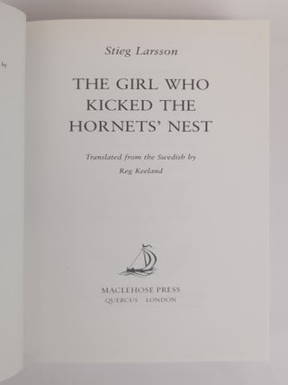 THE GIRL WHO KICKED THE HORNETS' NEST