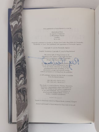 MILLENNIUM SERIES [THE GIRL WITH THE DRAGON TATTOO, THE GIRL WHO PLAYED WITH FIRE, THE GIRL WHO KNOCKED THE HORNETS' NEST, THE GIRL IN THE SPIDER'S WEB, THE GIRL WHO TAKES AN EYE FOR AN EYE, THE GIRL WHO LIVED TWICE, AND THE GIRL IN THE EAGLE'S TALONS] [7 Volumes] [Signed]