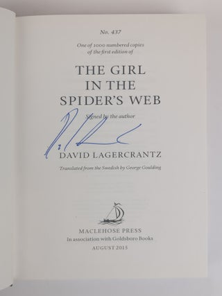 MILLENNIUM SERIES [THE GIRL WITH THE DRAGON TATTOO, THE GIRL WHO PLAYED WITH FIRE, THE GIRL WHO KNOCKED THE HORNETS' NEST, THE GIRL IN THE SPIDER'S WEB, THE GIRL WHO TAKES AN EYE FOR AN EYE, THE GIRL WHO LIVED TWICE, AND THE GIRL IN THE EAGLE'S TALONS] [7 Volumes] [Signed]