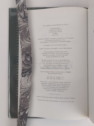 MILLENNIUM SERIES [THE GIRL WITH THE DRAGON TATTOO, THE GIRL WHO PLAYED WITH FIRE, THE GIRL WHO KNOCKED THE HORNETS' NEST, THE GIRL IN THE SPIDER'S WEB, THE GIRL WHO TAKES AN EYE FOR AN EYE, THE GIRL WHO LIVED TWICE, AND THE GIRL IN THE EAGLE'S TALONS] [7 Volumes] [Signed]