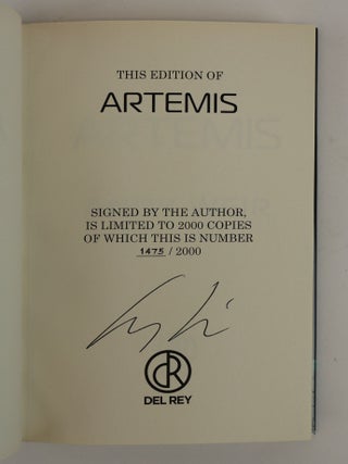 ANDY WEIR 3 BOOK COLLECTION [THE MARTIAN, ARTEMIS, PROJECT HAIL MARY] [3 Volumes] [Signed]