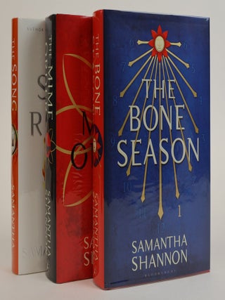 1383438 THE BONE SEASON [with] THE MIME ORDER [with] THE SONG RISING [Signed]. Samantha Shannon