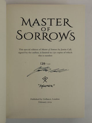 SILENT GODS SERIES [MASTER OF SORROWS] [with] [MASTER ARTIFICER] [Two volumes] [Signed]