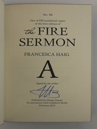 THE FIRE SERMON [Signed]