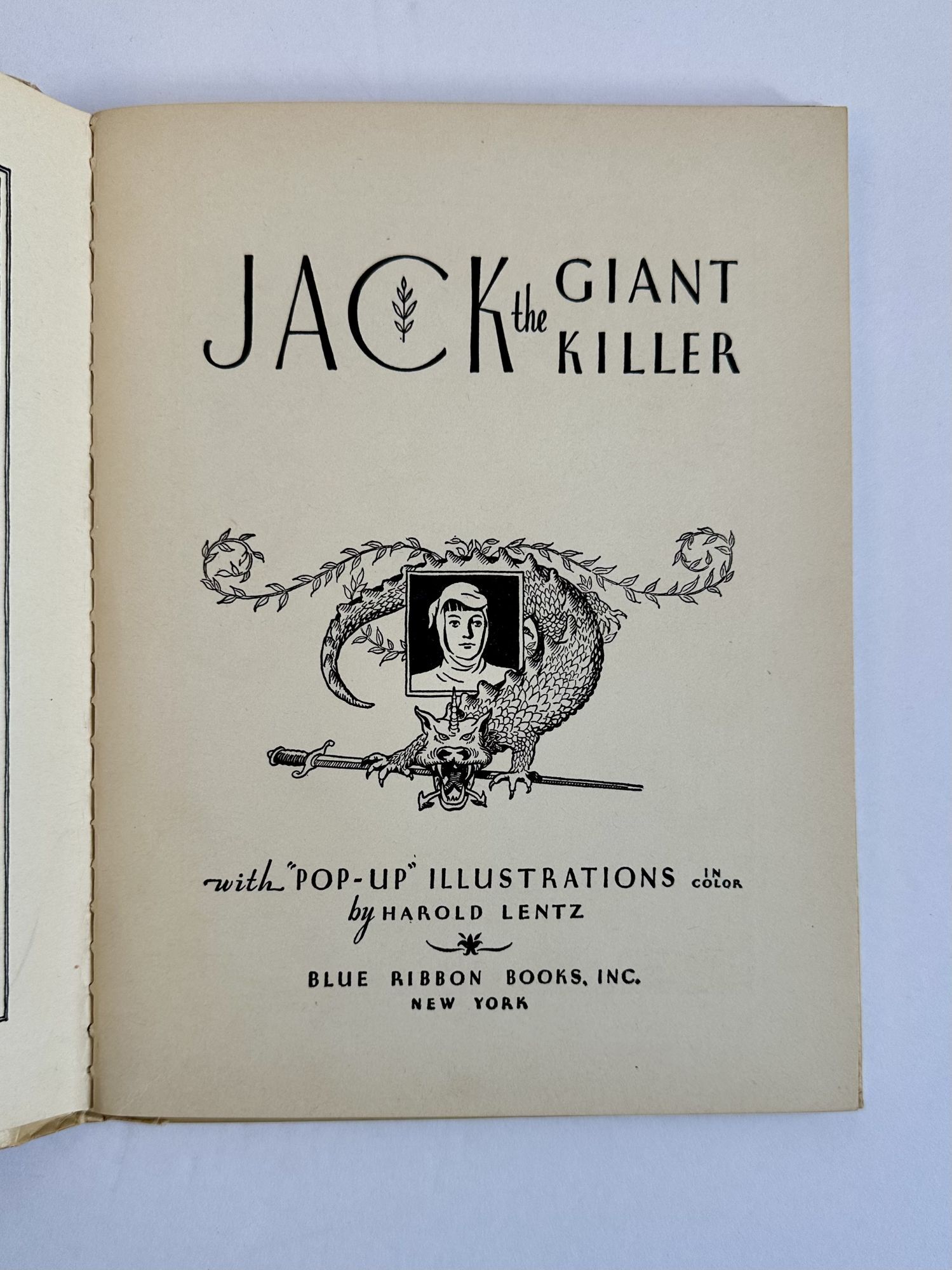 JACK THE GIANT KILLER | Harold Lentz | Pop-Up Edition