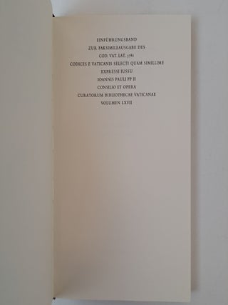 OFFIZIUM DER MADONNA. DAS VATIKANISCHE STUNDENBUCH JEAN BOURDICHONS [Two volumes]