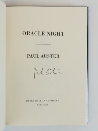 ORACLE NIGHT [Signed]