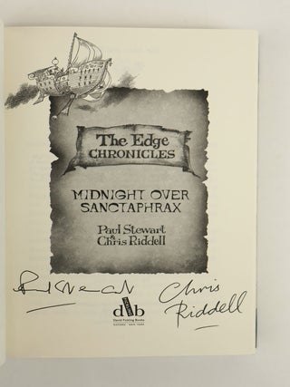 THE EDGE CHRONICLES [BEYOND THE DEEPWOODS, STORMCHASER, MIDNIGHT OVER SANCTAPHRAX, THE CURSE OF THE GLOAMGLOZER, THE LAST OF THE SKY PIRATES, VOX, FREEGLADER, THE WINTER KNIGHTS] [8 Volumes] [All Volumes Signed]