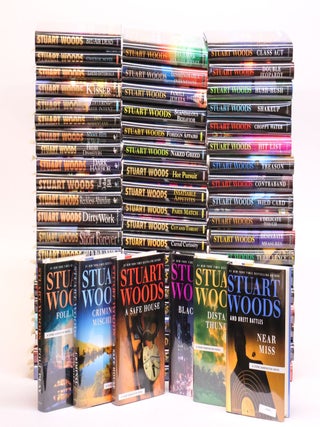 1385059 THE STONE BARRINGTON SERIES [64 Volumes] [41 signed]. Stuart Woods