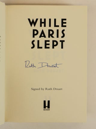 WHILE PARIS SLEPT [Signed]