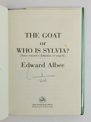 THE GOAT OR WHO IS SYLVIA? [Signed]