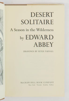 DESERT SOLITAIRE: A SEASON IN THE WILDERNESS