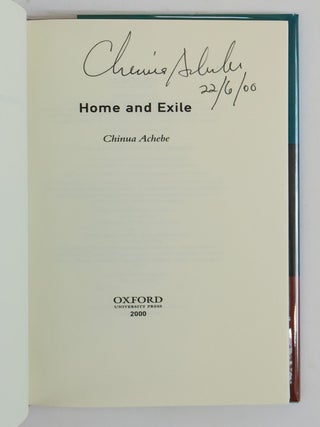 HOME AND EXILE [Signed]