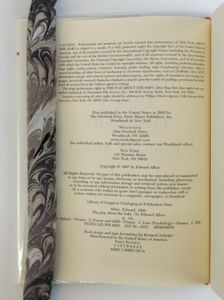 THE PLAY ABOUT THE BABY [Signed]