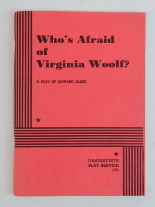1385825 WHO'S AFRAID OF VIRGINIA WOOLF? [Signed]. Edward Albee