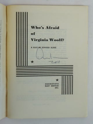 WHO'S AFRAID OF VIRGINIA WOOLF? [Signed]