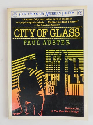 1386165 THE CITY OF GLASS [Signed]. Paul Auster
