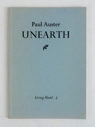 1386186 UNEARTH [Signed]. Paul Auster