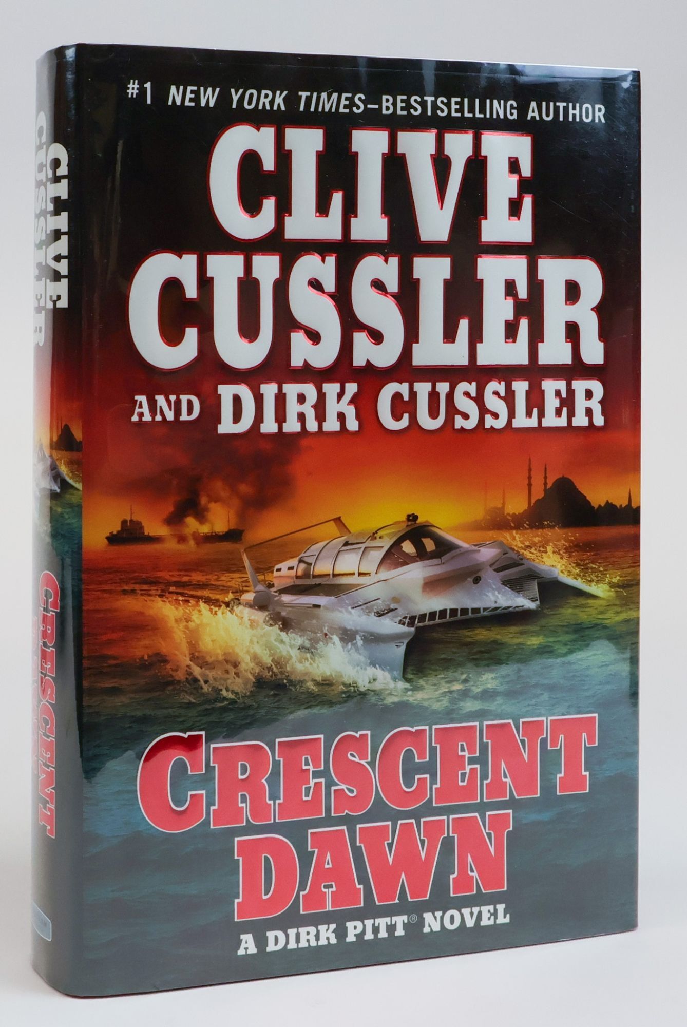 1386296 CRESCENT DAWN [Triple Signed]. Clive Cussler, Dirk Cussler.