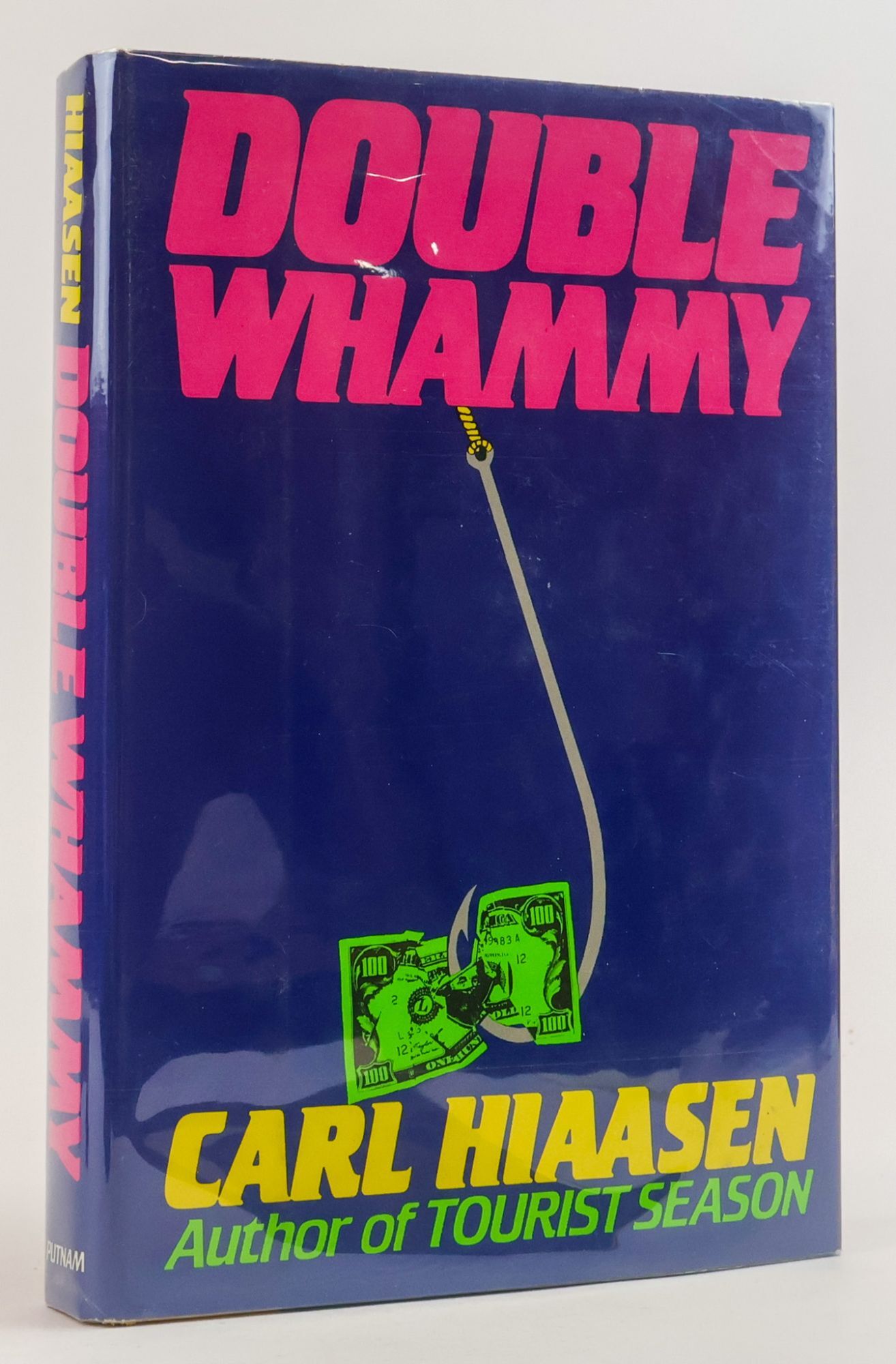 1386708 DOUBLE WHAMMY [Signed]. Carl Hiaasen.