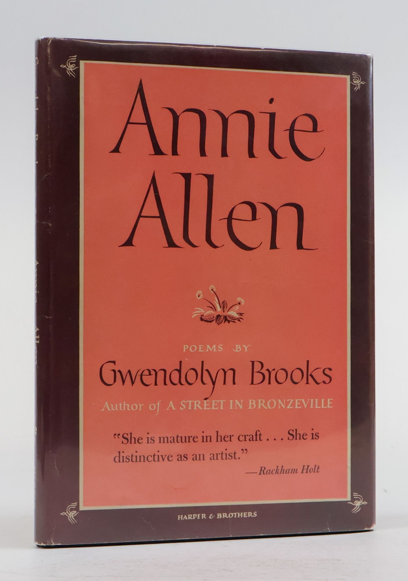 1386981 ANNIE ALLEN [Signed]. Gwendolyn Brooks.