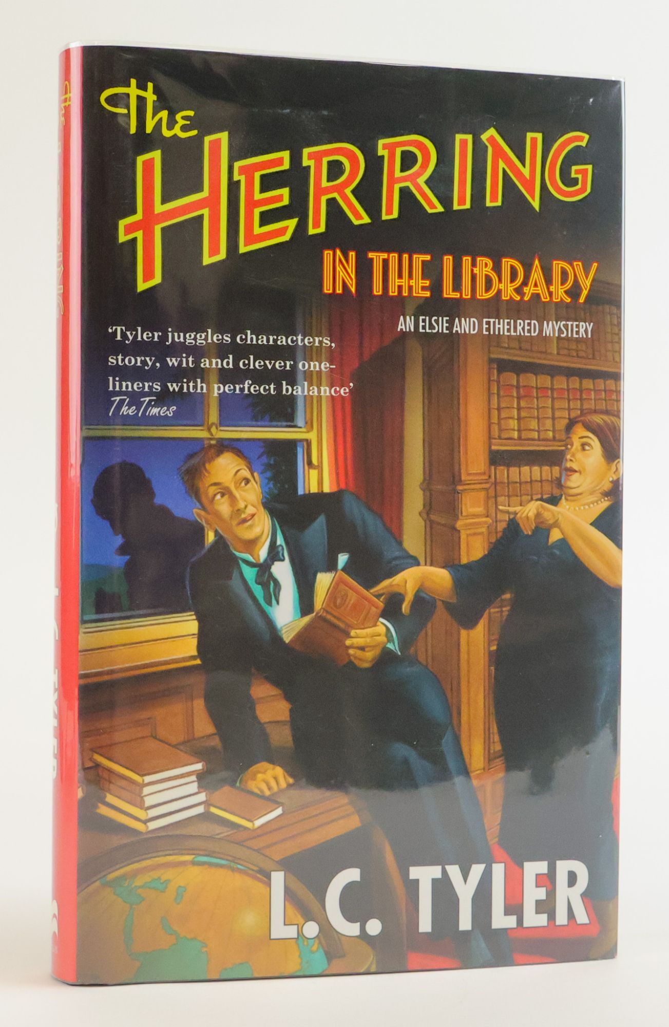 Tyler From Lib THE HERRING IN THE LIBRARY Signed | L. C Tyler | First Edition, First ...