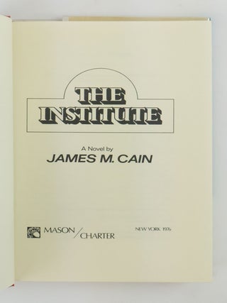 THE INSTITUTE [Signed]