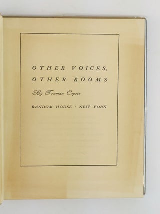 OTHER VOICES, OTHER ROOMS