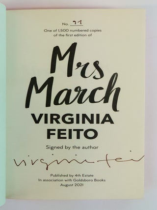 MRS. MARCH [Signed]