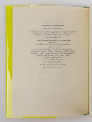 CLAIRE DEWITT AND THE CITY OF THE DEAD [Signed]