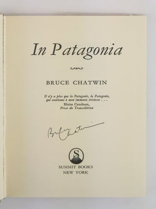 IN PATAGONIA [Signed]