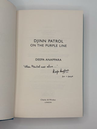 DJINN PATROL ON THE PURPLE LINE [Inscribed]