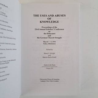 THE USES AND ABUSES OF KNOWLEDGE, VOLUME XVII