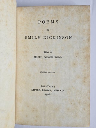 POEMS: THIRD SERIES
